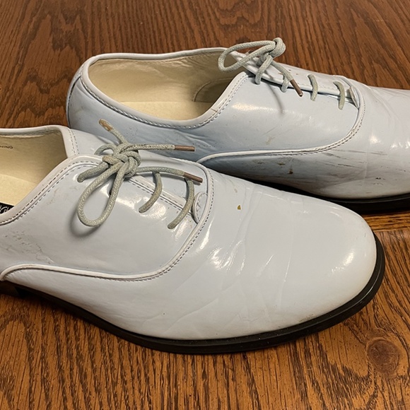 Baby Blue "Dumb and Dumber" novelty Tuxedo Shoes SIZE M (Size 8-9)  pre-owned - Picture 5 of 8